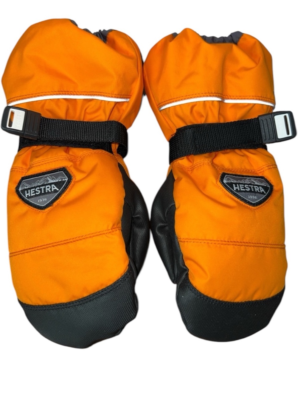 Hestra Czone Kids Orange and Black Waterproof Insulated Ski Mittens Size 6